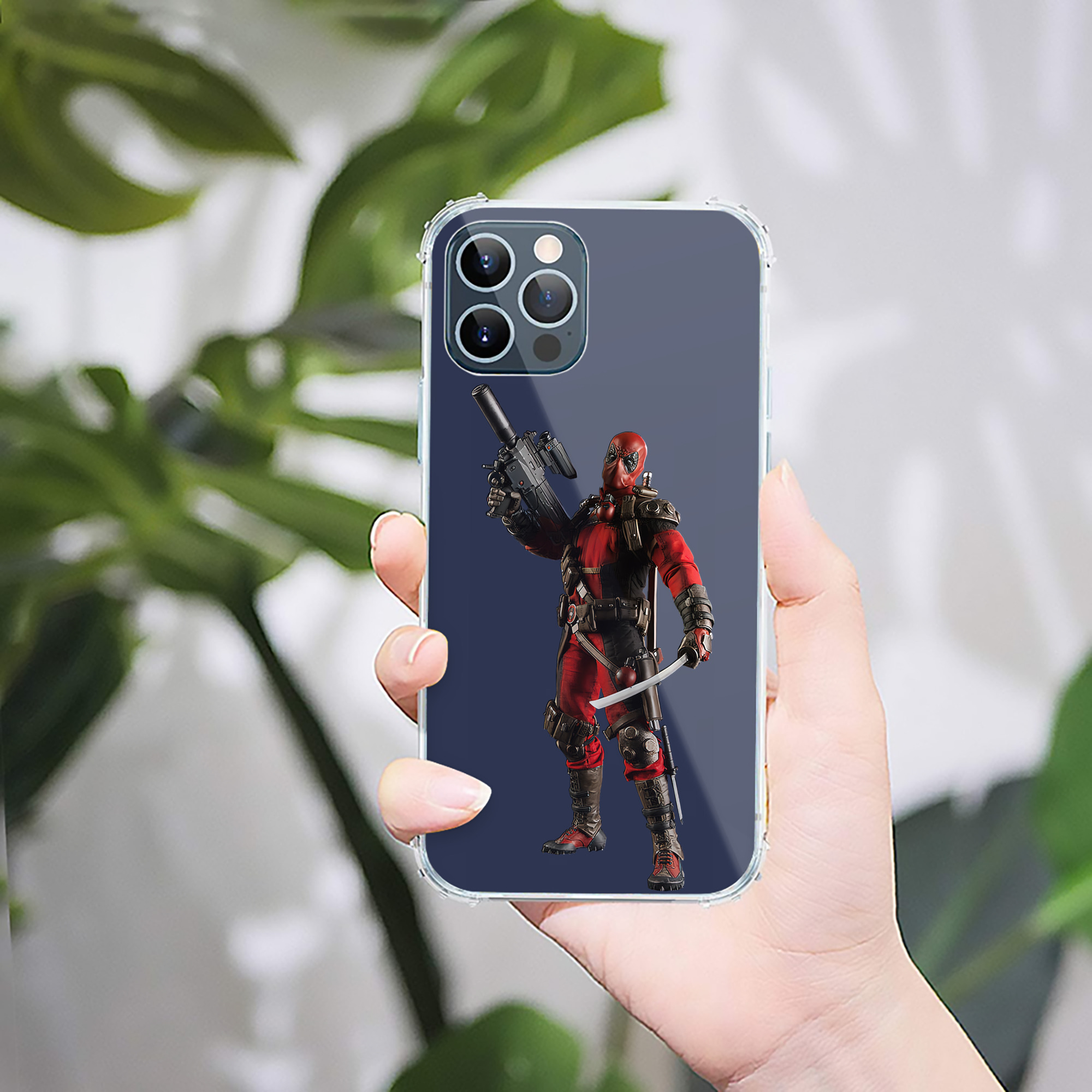 （画像用） Deadpool デッドプール 【iPhone 12シリーズ対応】透明スマホケース（クリアソフトケース）